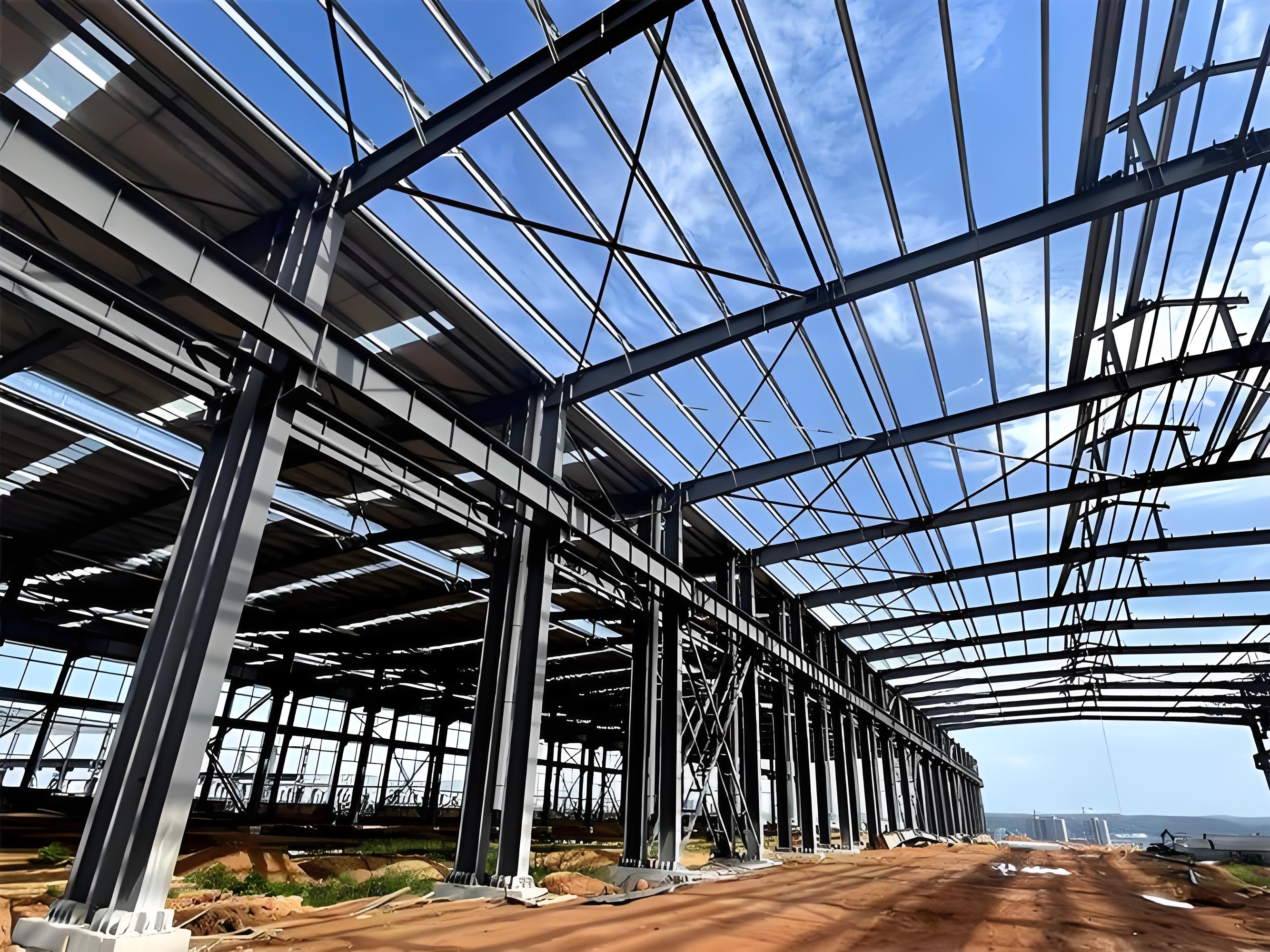 Prefabricated Steel Warehouse with Crane System Industrial Lifting Ready