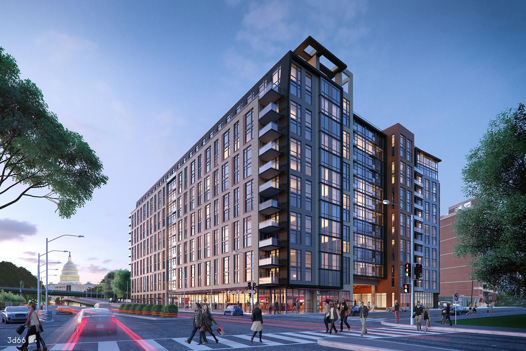 Modern Multi-Story Steel Apartment Steel Structure Hotel Building