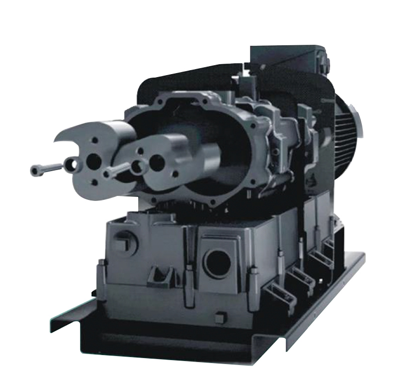 Twin-rotor vacuum pump