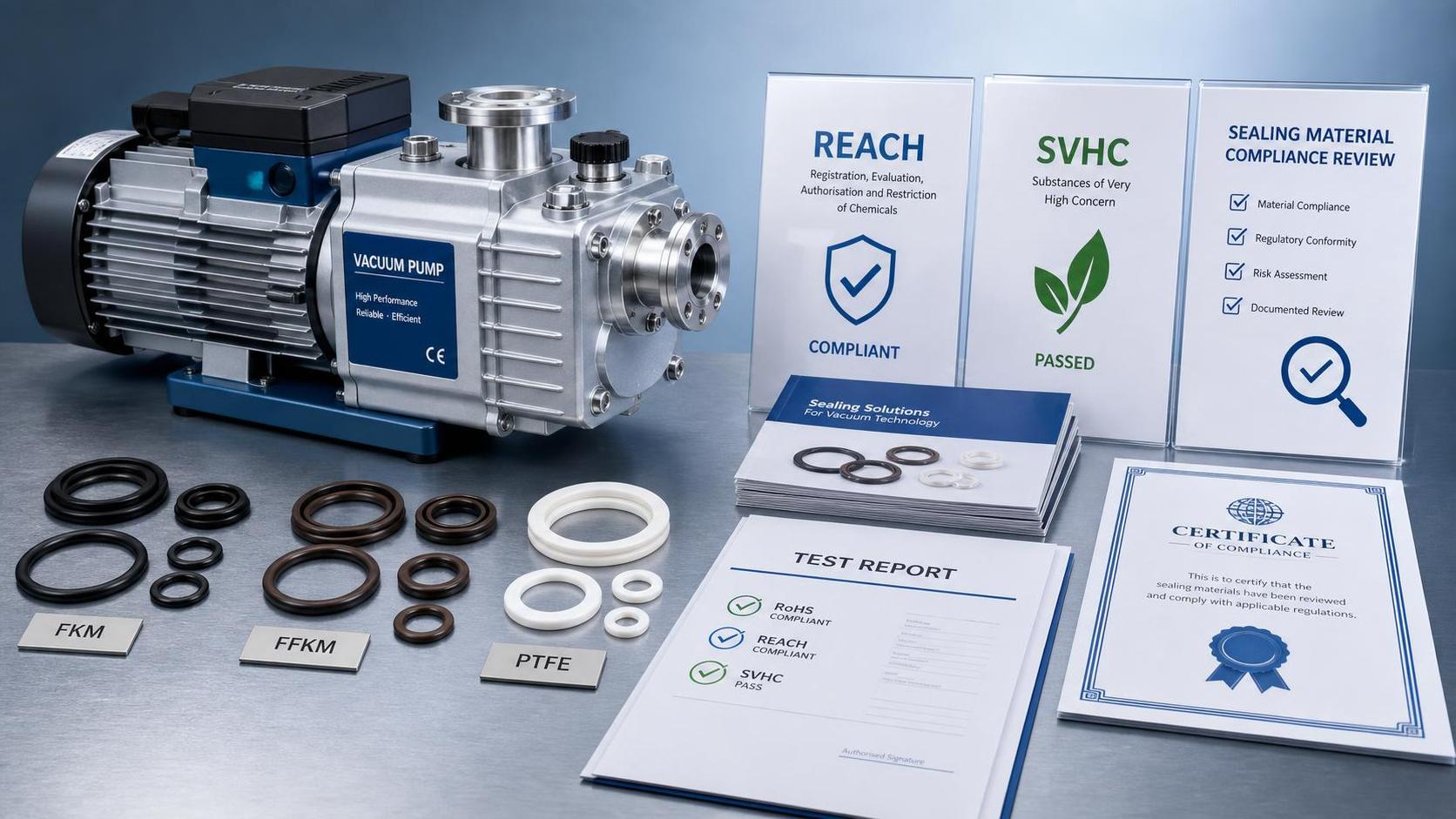 The EU REACH has added new SVHCs, increasing compliance pressure on vacuum pump seals