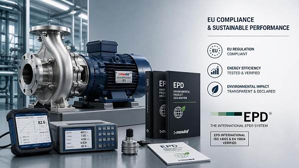 EU CE regulations tightened: pump equipment exports must be accompanied by energy efficiency test reports and EPD certification
