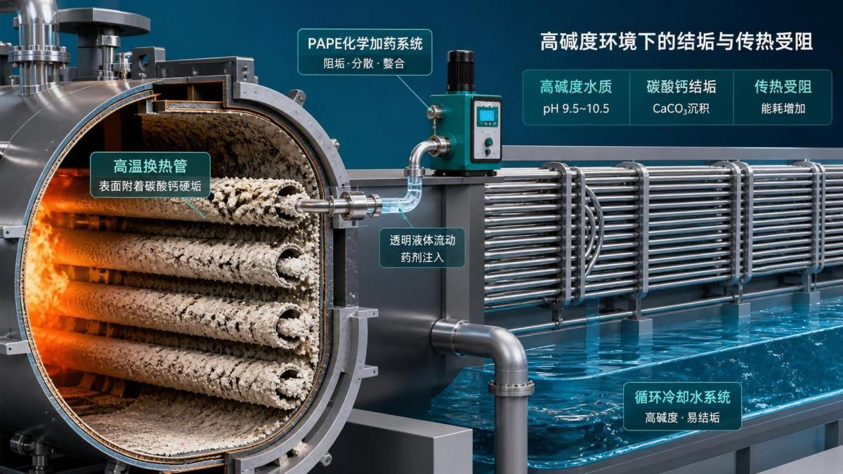 What causes PAPE to lose effectiveness in high alkalinity boiler systems? What causes PAPE to lose effectiveness in high alkalinity boiler systems?