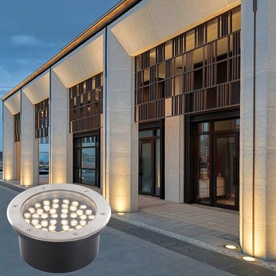 48W waterproof IP67 LED buried light 24V 85-265V outdoor embedded buried light, suitable for garden paths, lane landscape lighting