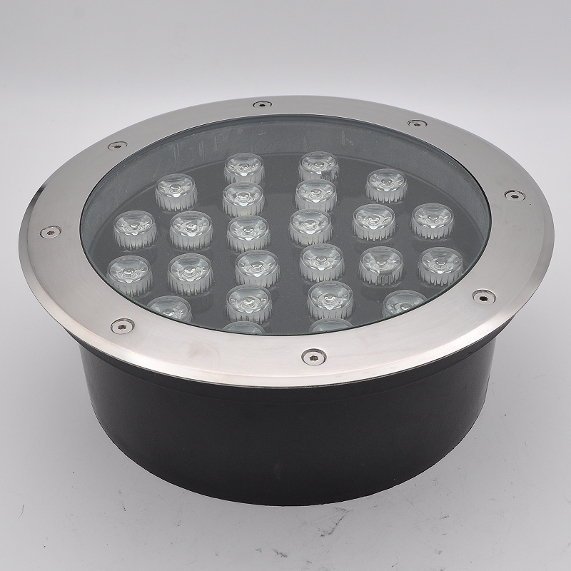 24W round SMD outdoor waterproof IP67 stainless steel shell LED buried light embedded ground light buried light