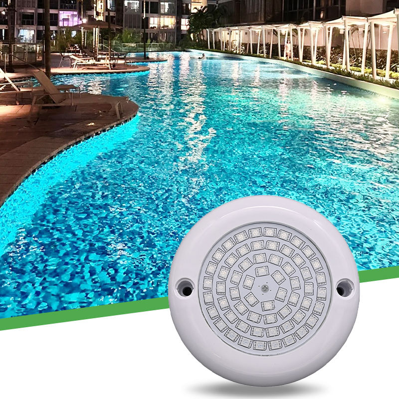 Best Selling 12W RGB LED Pool Light Underwater IP68 Computer Light Body AC DC 12-24V White Surface Installation Private Model Patent