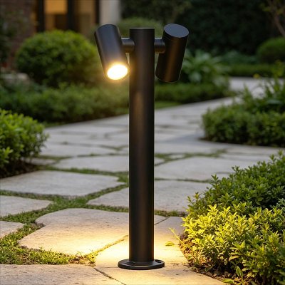 Modern Waterproof LED Lawn Light 25W Aluminum Warm White IP65 Landscape Garden Path Outdoor Decorative Light Easy Installation