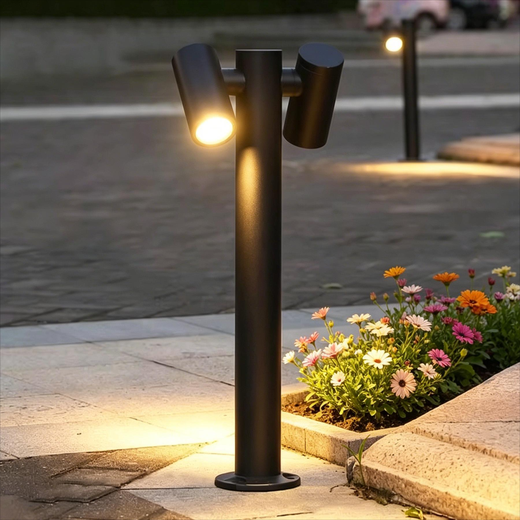 Modern Waterproof LED Lawn Light 25W Aluminum Warm White IP65 Landscape Garden Path Outdoor Decorative Light Easy Installation