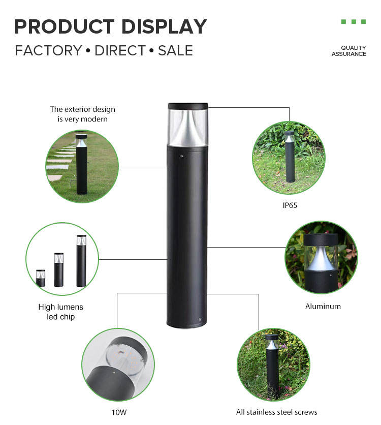 New LED pillar guard light, LED is the most popular modern outdoor pillar guard light, Ip65 LED courtyard light, aluminum body lawn light