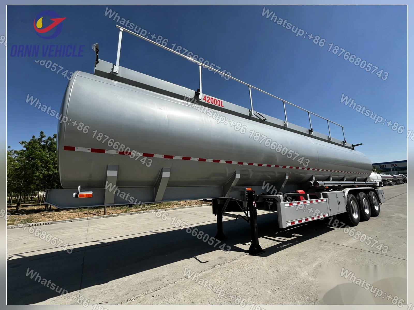 Citerne à carburant en acier au carbone à compartiment unique de 42 m³