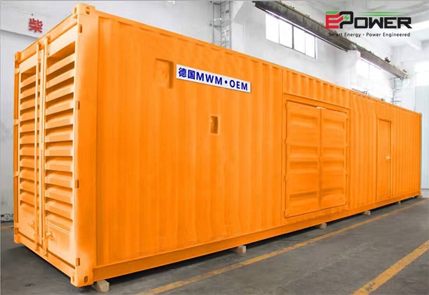 Bộ máy phát điện container cao áp 800KW