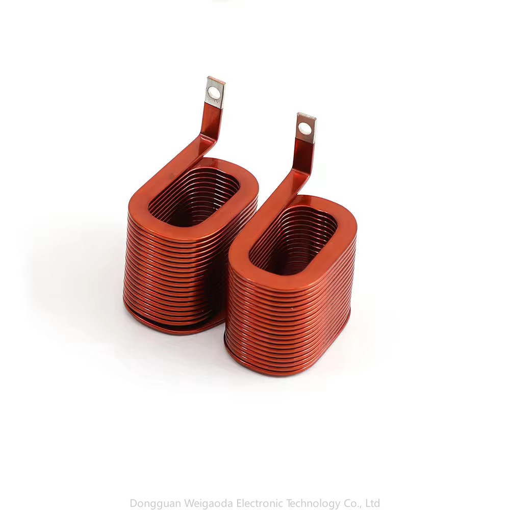 Self adhesive flat coil