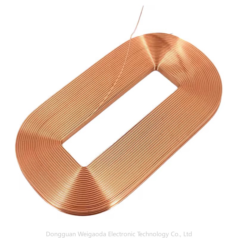Self adhesive flat coil