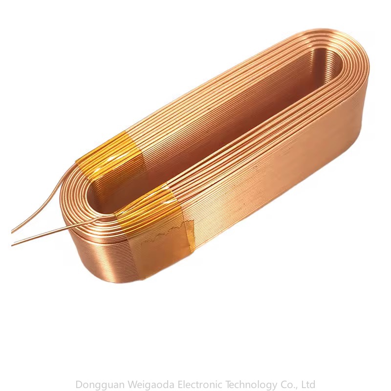 Self adhesive flat coil