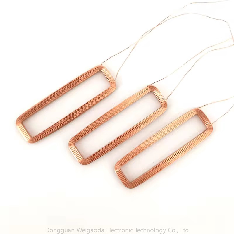 Self adhesive flat coil