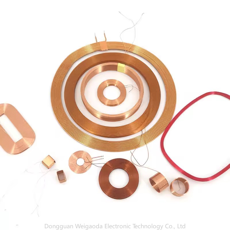 Self adhesive flat coil