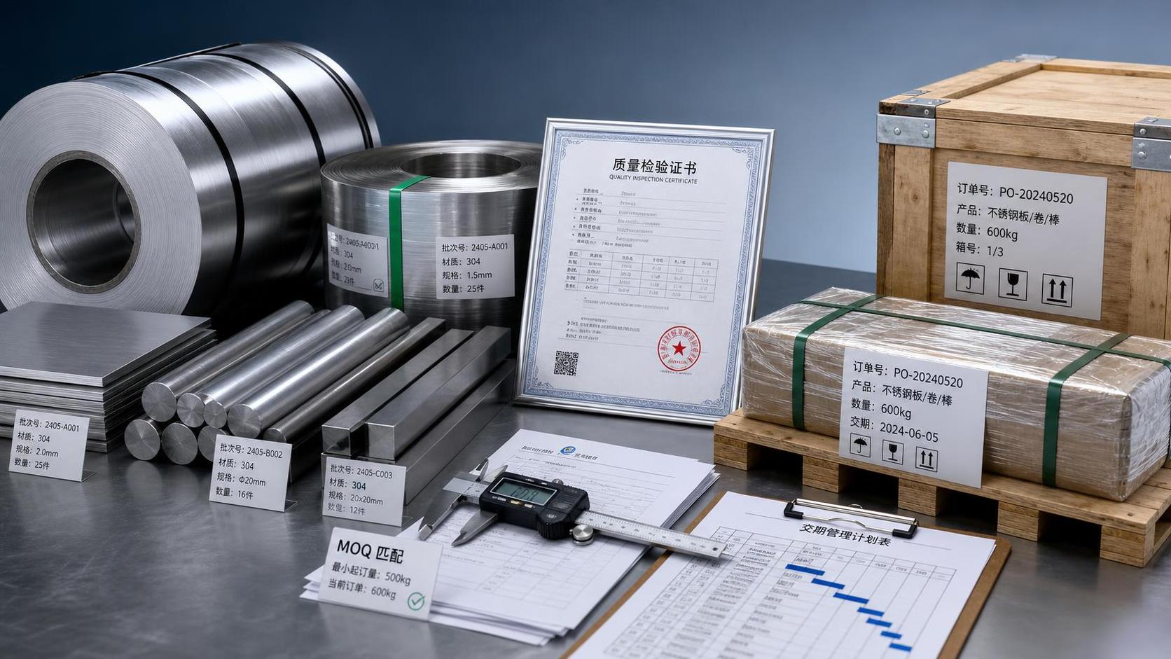 How to Evaluate an Industrial Metal Supplier for Quality, Lead Time, and MOQ