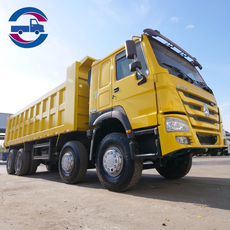 Sinotruk Howo 375HP 8x4 camion à benne 12 roues charge 50 tonnes