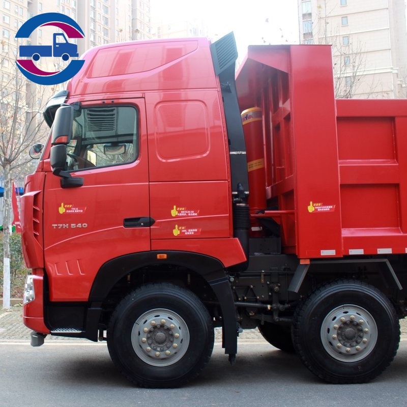 Sinotruk Howo T7H 540 ch Camion lourd 8x4 Benne 8,5 m