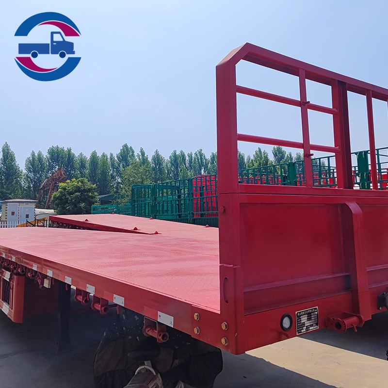 Remorque plateau conteneur à 3 4 5 essieux pour camion lourd