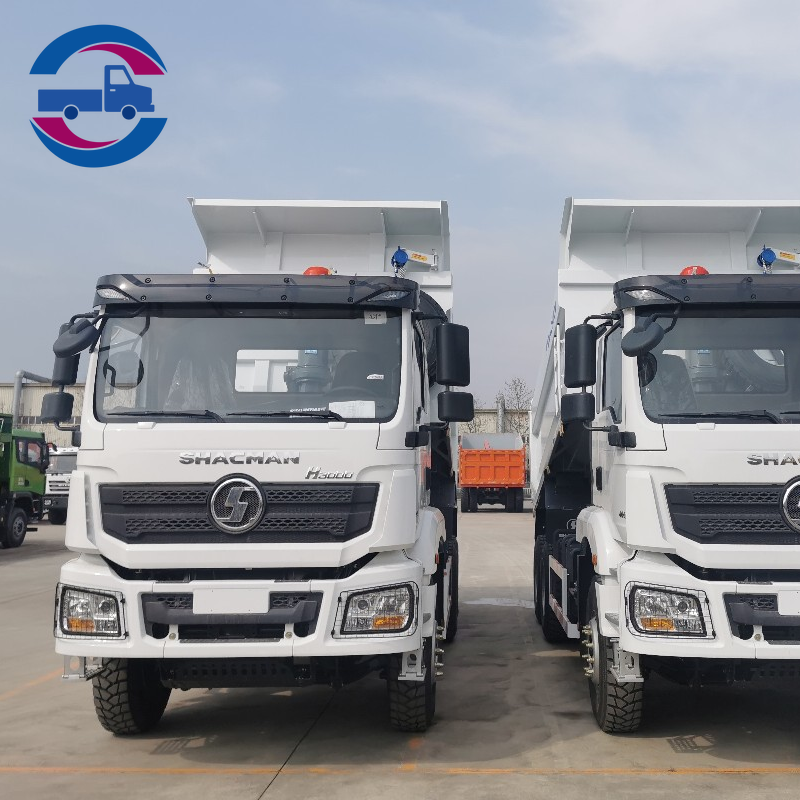 Camion-benne Shacman H3000 380 HP 6x4 à 10 roues, charge utile de 30 tonnes, benne de 20 mètres cubes