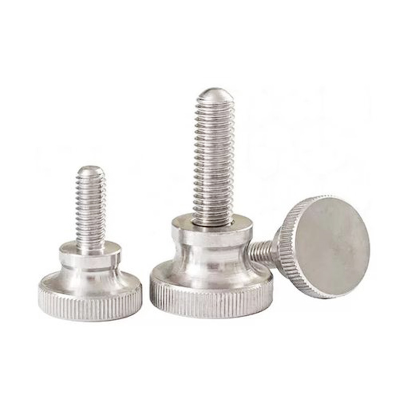 Hand-tightened bolts with Knurled steps