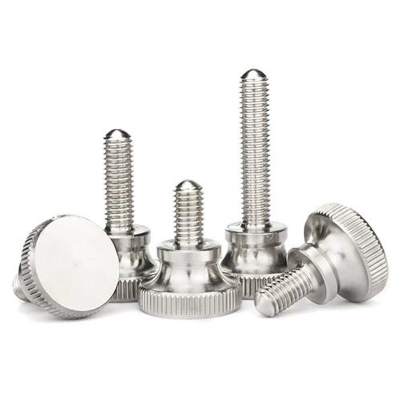 Hand-tightened bolts with Knurled steps