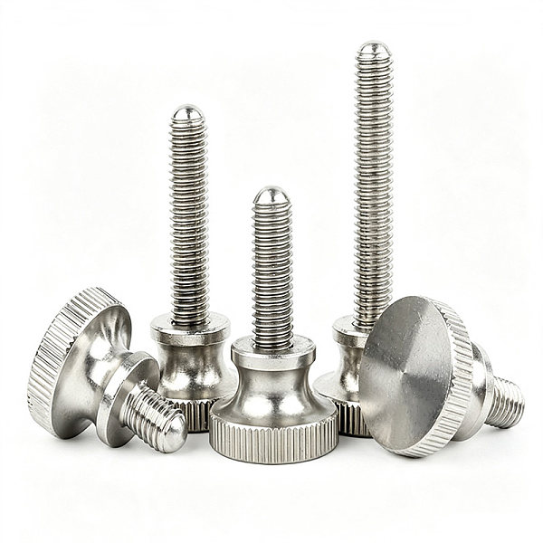 Hand-tightened bolts with Knurled steps