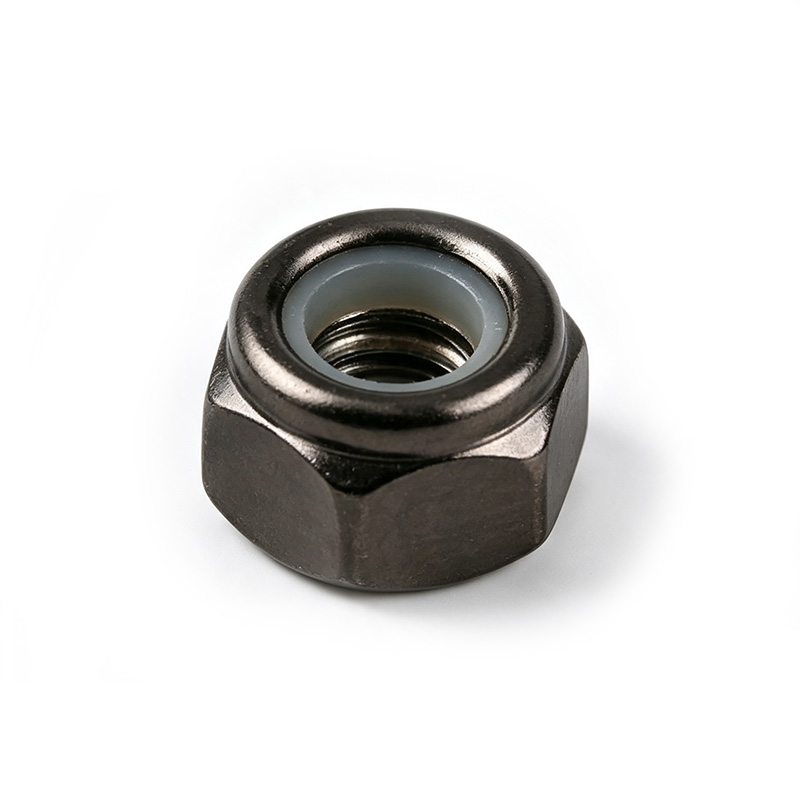Carbon steel hexagonal nuts with nylon locking