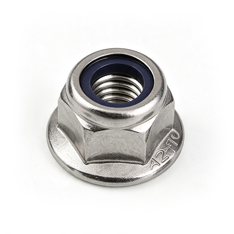 Carbon steel hexagonal flange nylon locknut