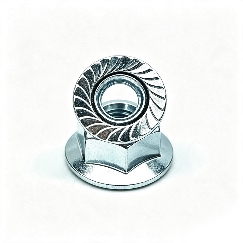 Zinc-plated carbon steel flange nuts