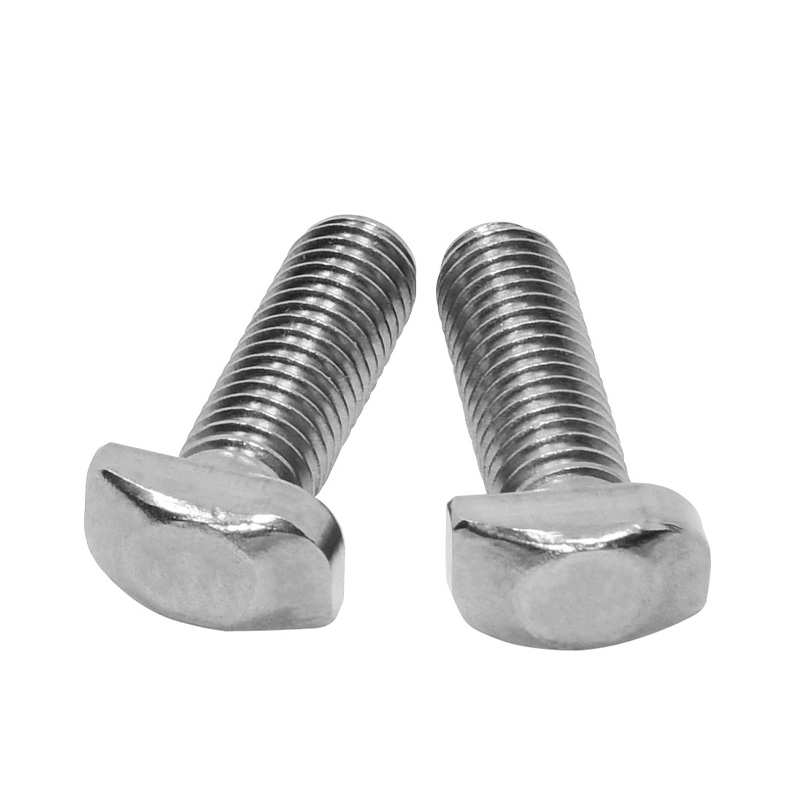 Nickel-plated carbon steel T-bolts