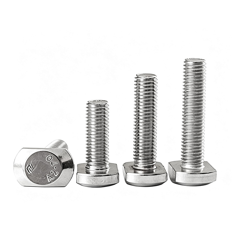 Nickel-plated carbon steel T-bolts