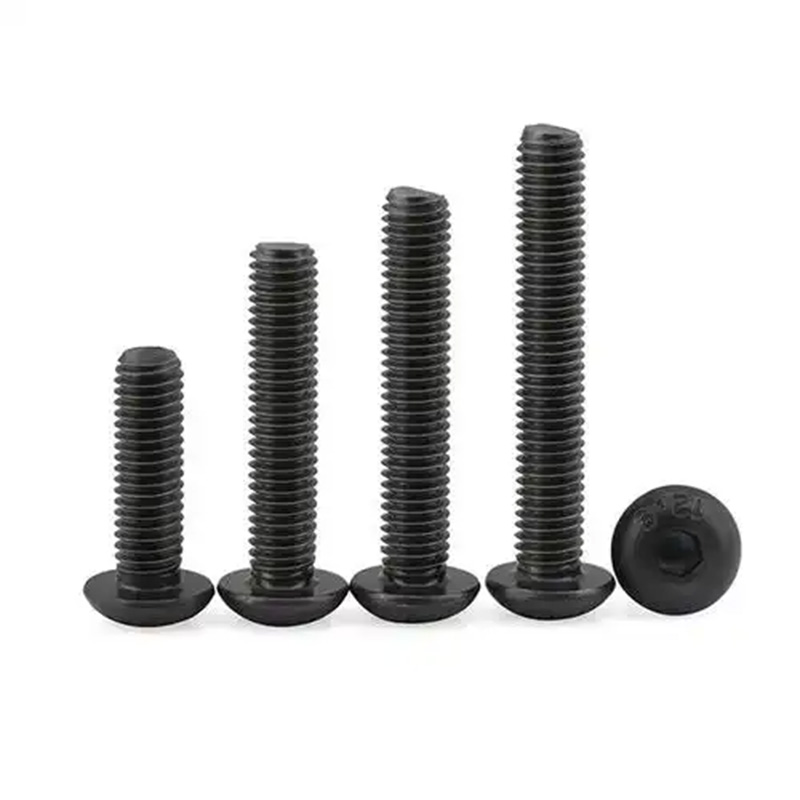 High-strength carbon steel screws with round head hexagon sockets