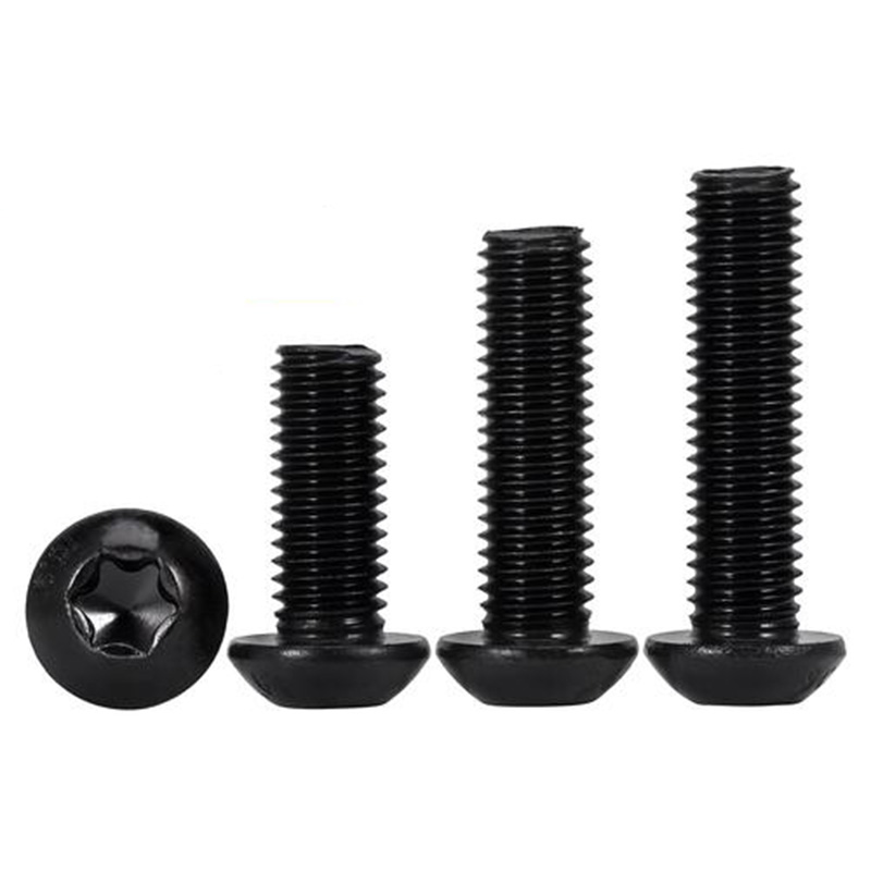 High-strength carbon steel screws with round head hexagon sockets
