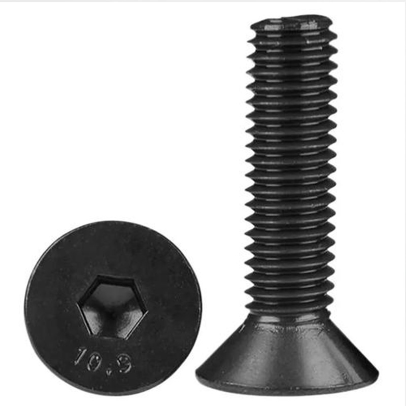 High-strength carbon steel countersunk socket head cap screws