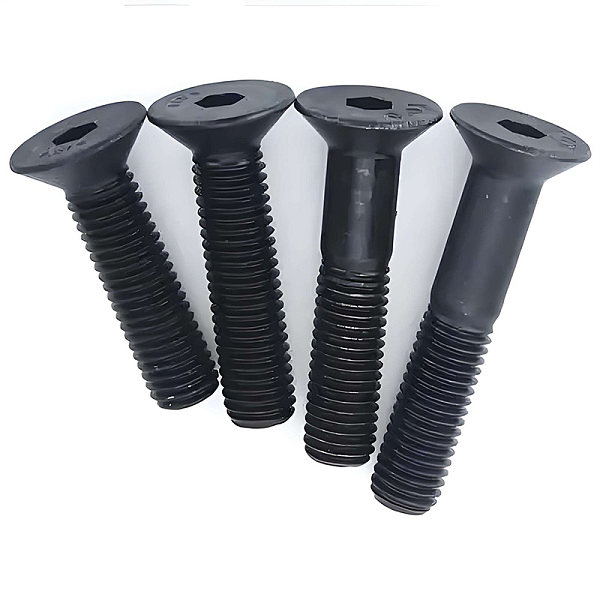 High-strength carbon steel countersunk socket head cap screws