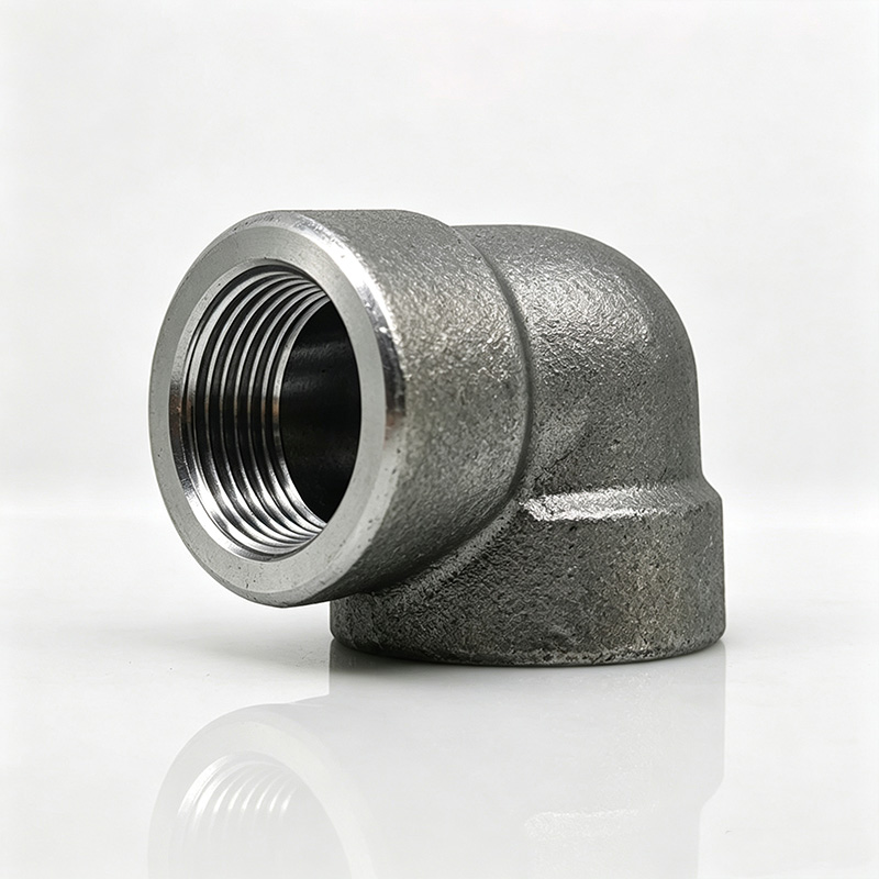 90° Carbon steel forged threaded elbow