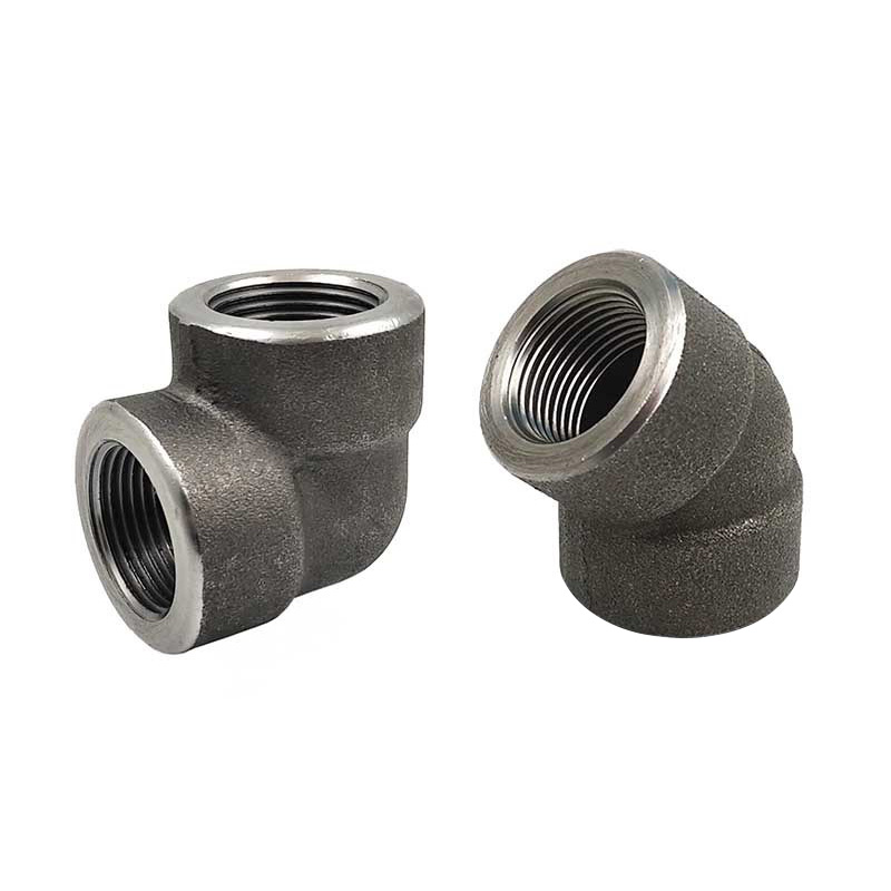 90° Carbon steel forged threaded elbow