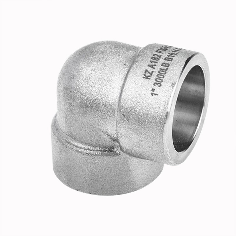 90° Carbon steel forged threaded elbow
