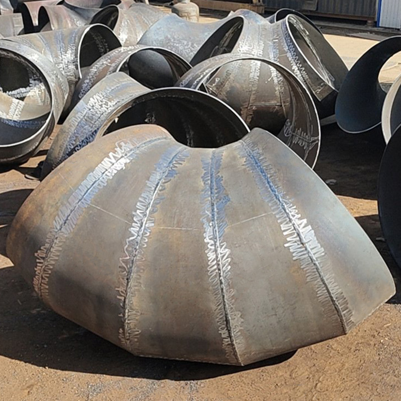 Carbon steel large-diameter shrimp-shaped welded elbow