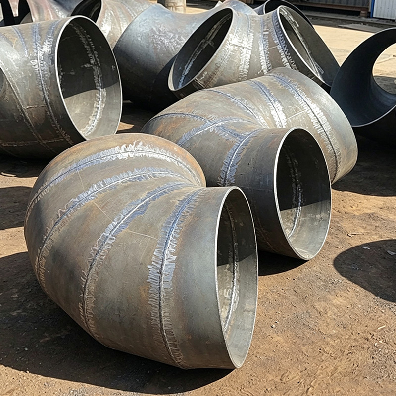 Carbon steel large-diameter shrimp-shaped welded elbow