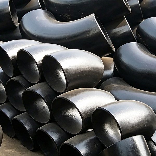 Seamless push-formed carbon steel elbow