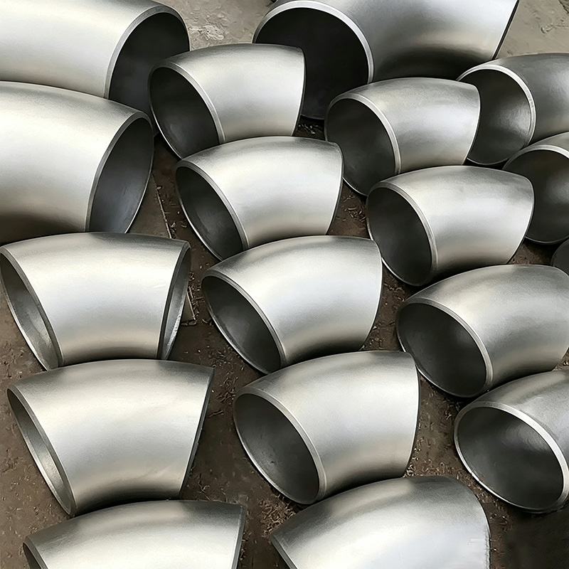 Stainless steel 45° butt welded elbow