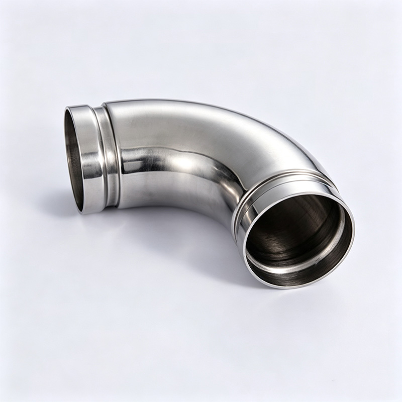 Stainless steel grooved clamp type 90° elbow