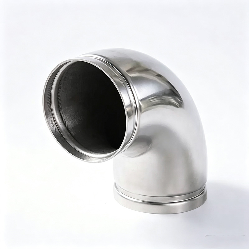 Stainless steel grooved clamp type 90° elbow