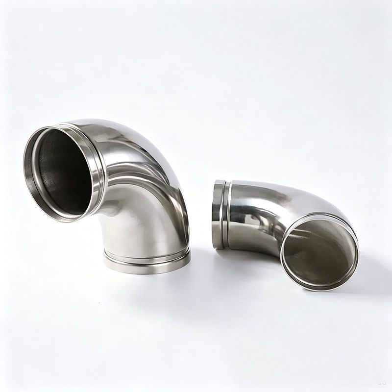 Stainless steel grooved clamp type 90° elbow