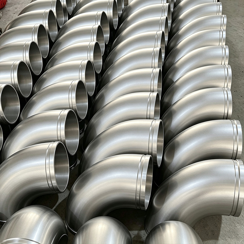 Stainless steel grooved clamp type 90° elbow