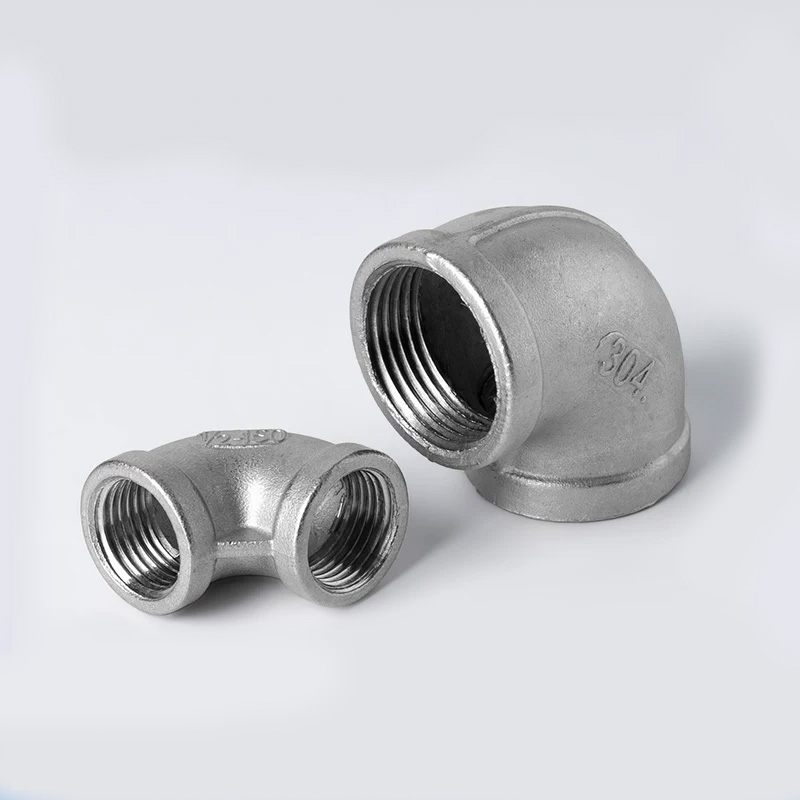 90° stainless steel threaded internal elbow