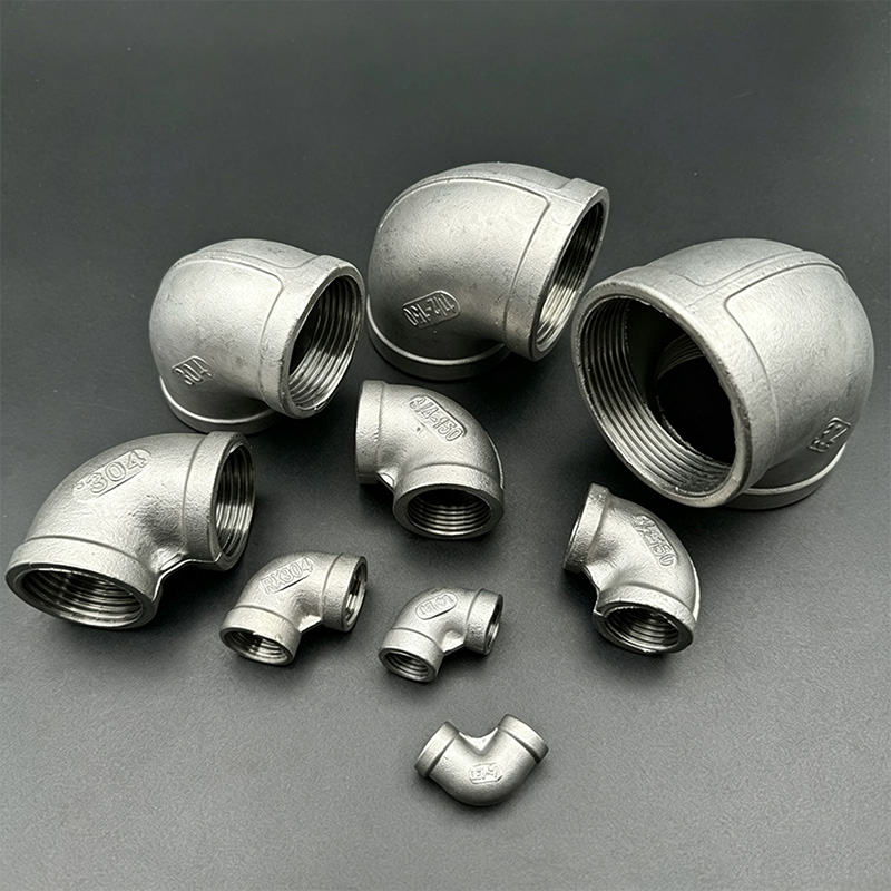 90° stainless steel threaded internal elbow