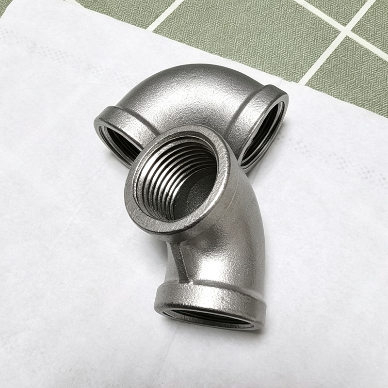 90° stainless steel threaded internal elbow